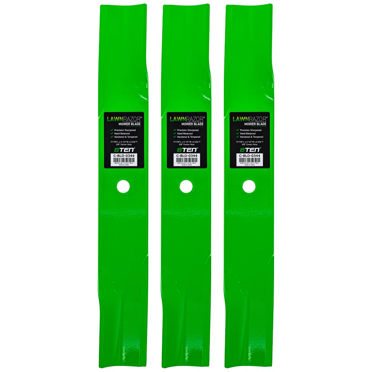 LawnRAZOR High Lift Blade For Scag 482596 482451 482244 | 3-PACK