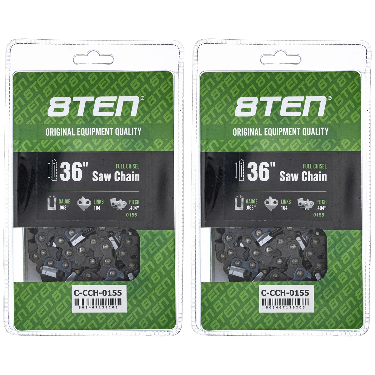 Chainsaw Chain 36 Inch .063 .404 104DL For Stihl 46RS104 46RM104 36680050104 27X104G | 2-PACK