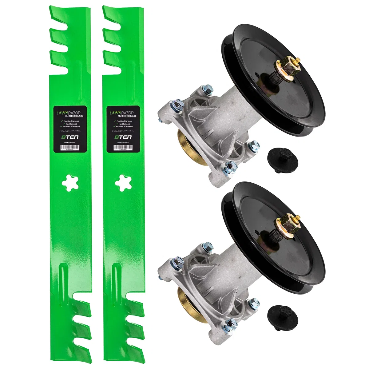 Mower Blades & Deck Spindles Kit For Husqvarna MK1005196