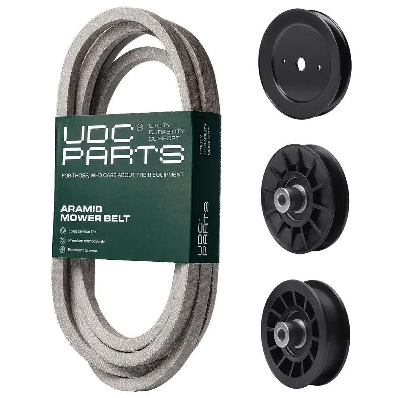 UDC Parts Mower Kit / Belt 196103 + Pulley 129861 + Pulley 532194326 + Pulley 532194327 / Fits Statesman SOGT26H54