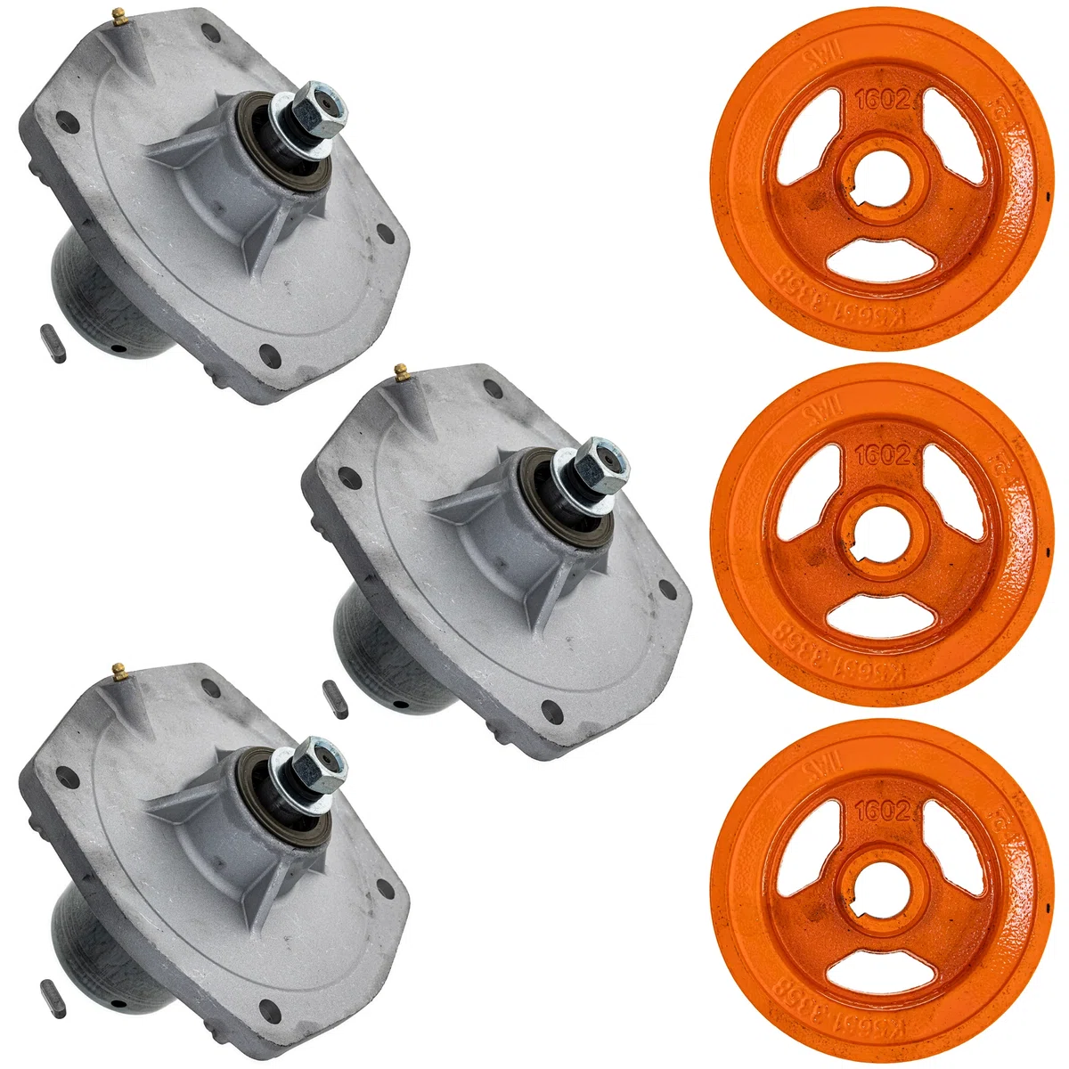 Deck Spindle Kit for Kubota RCK60RP-1500Z K5647-34510 K5651-33580 60-inch