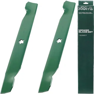 138497 193957 Lawn Mower Blades Replacement for Craftsman 38 Inch 532193957 Husqvarna 532138497 Poulan 532127842 127842 581116302 LT1238 LT19538 LTH18538 LTH1538 / High Lift Mulching 2 Pack