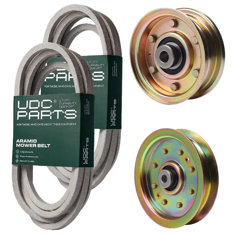 UDC Parts Mower Kit / Belt 754-04118 + Belt 954-04153 + Pulley 756-04224 + Pulley 956-04129 / Fits Cub Cadet LT-1045 LT-1046 ZTT46 i1046