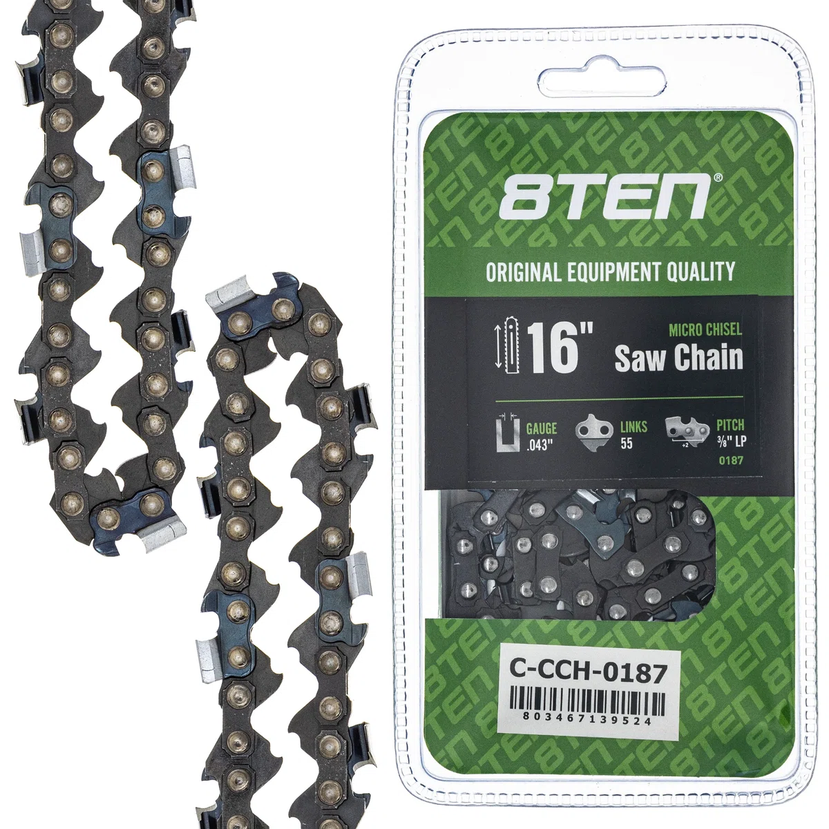 Chainsaw Chain 16 Inch .043 3/8 LP 55DL For Stihl Homelite 90PX055G 36100050055 61PMM355E H3855