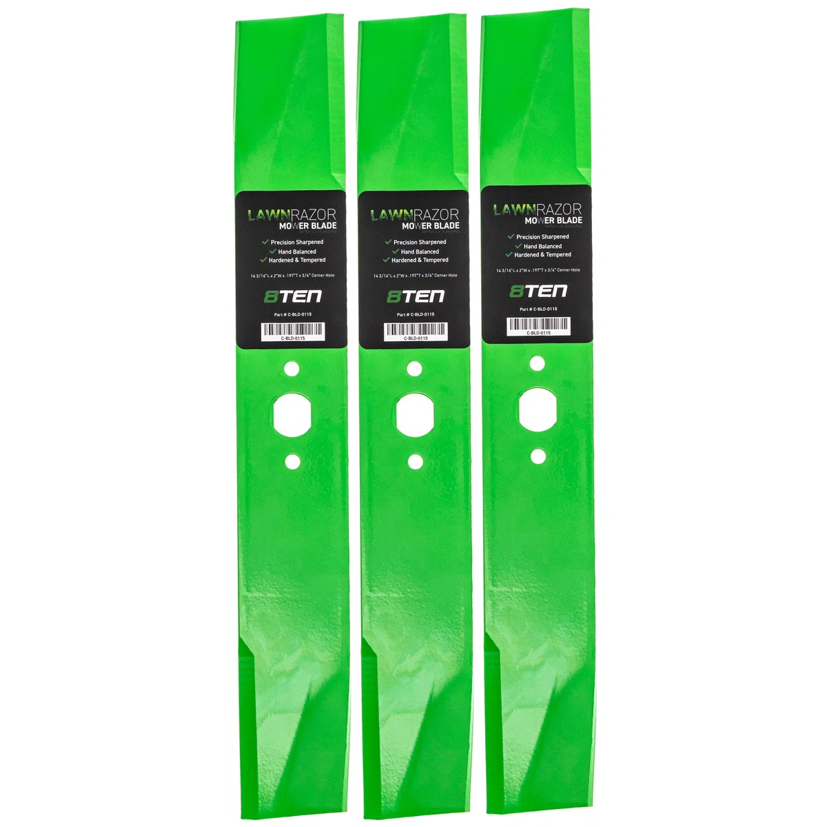 LawnRAZOR Medium Lift Blade For Wheel Horse Toro 100200 101335 100777 100776 6693 | 3-PACK