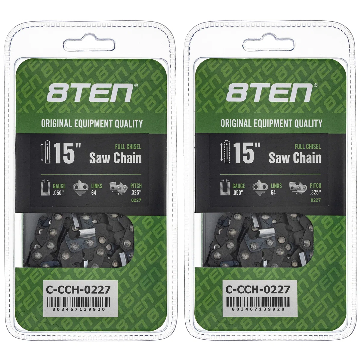 Chainsaw Chain 15 Inch .050 .325 64DL For Dolmar Makita 581643164 23RSC64 20LGX064G | 2-PACK