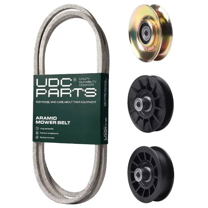 UDC Parts Mower Kit / Belt 138255 + Pulley 127783 + Pulley 532194326 + Pulley 532194327 / Fits Poulan PO14538LT