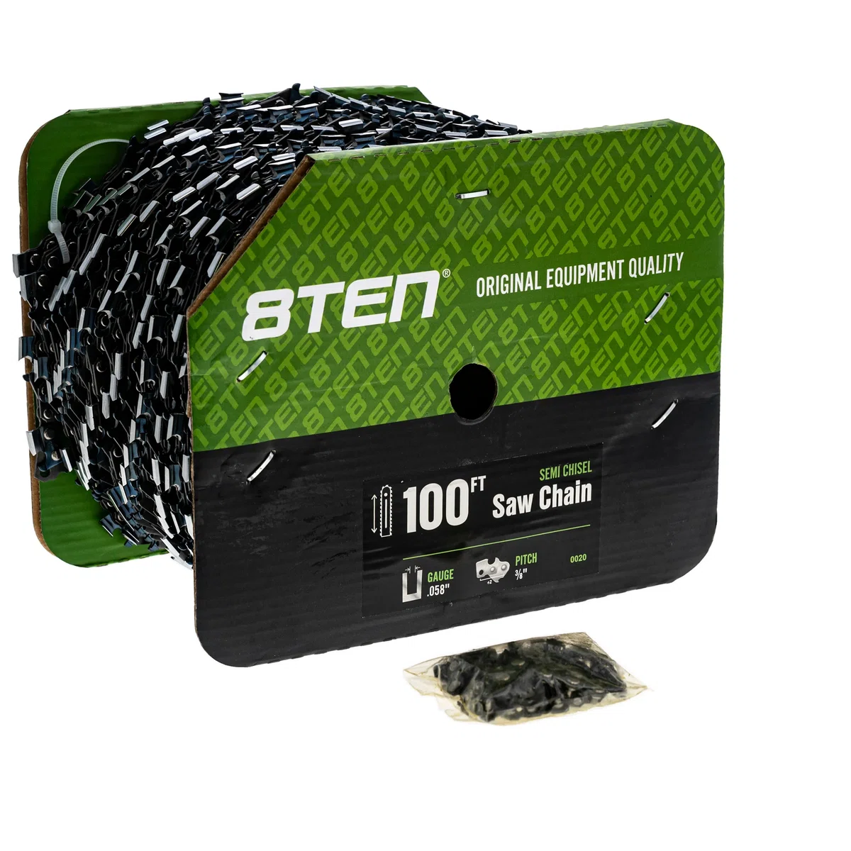 Chainsaw Chain Bulk Reel Semi Chisel 100 Foot .058 3/8 Pitch