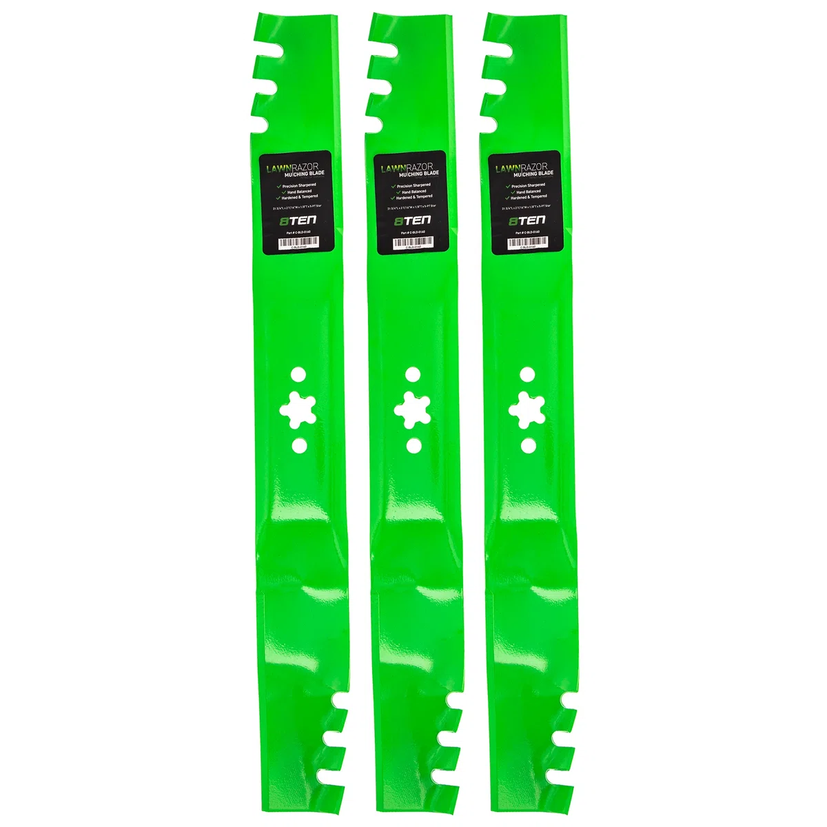 LawnRAZOR Toothed Blade For Husqvarna Jonsered 580244001 580244002 532446784 586529601 | 3-PACK