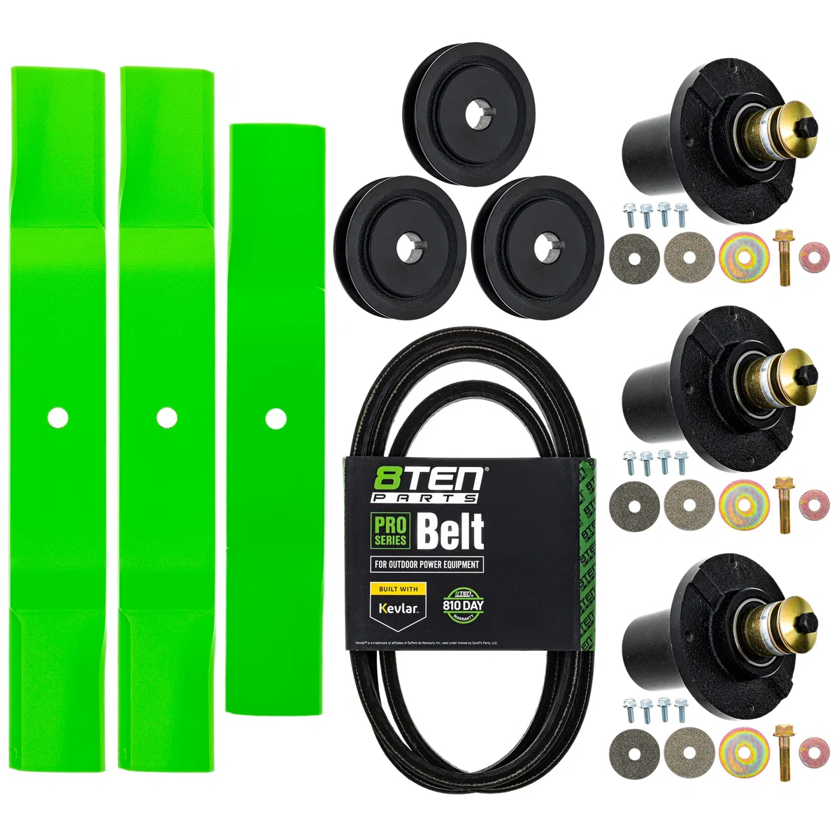 Blade Spindle Belt Kit for Grasshopper 9361 9348 48-Inch 320239 320234