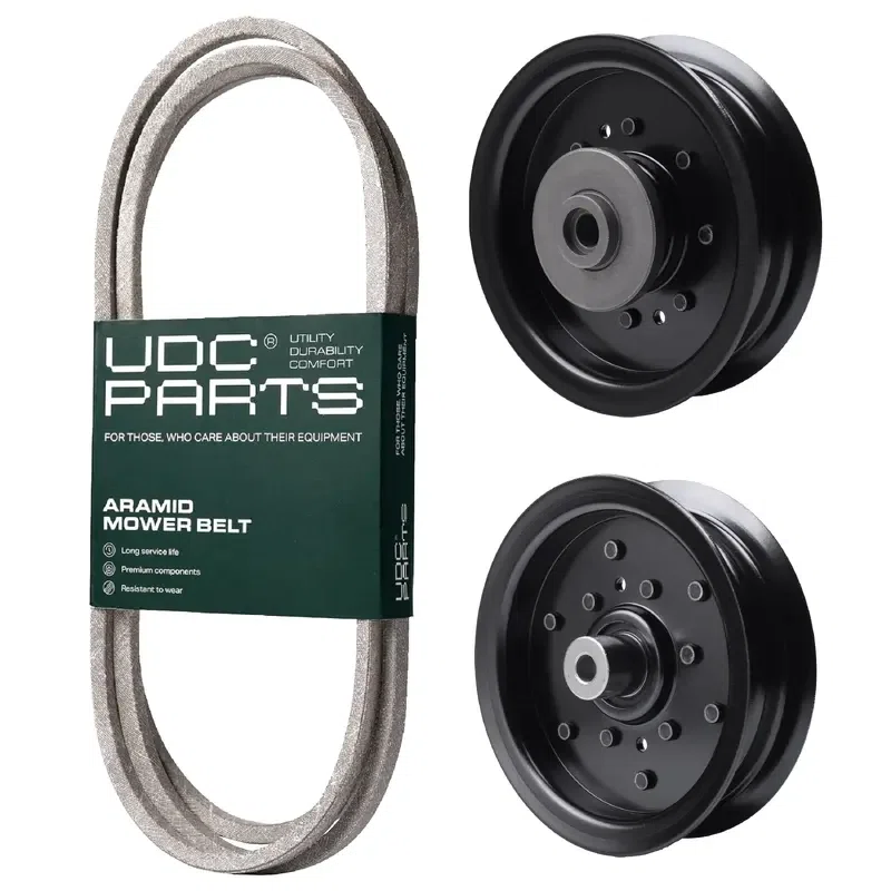 UDC Parts Mower Kit / Belt 130969 + Pulley 532196104 + Pulley 532196106 / Fits Poulan Pro PB23H48LGT PB23H48YT PBGT22H48 PP22V48 PPLGT2248