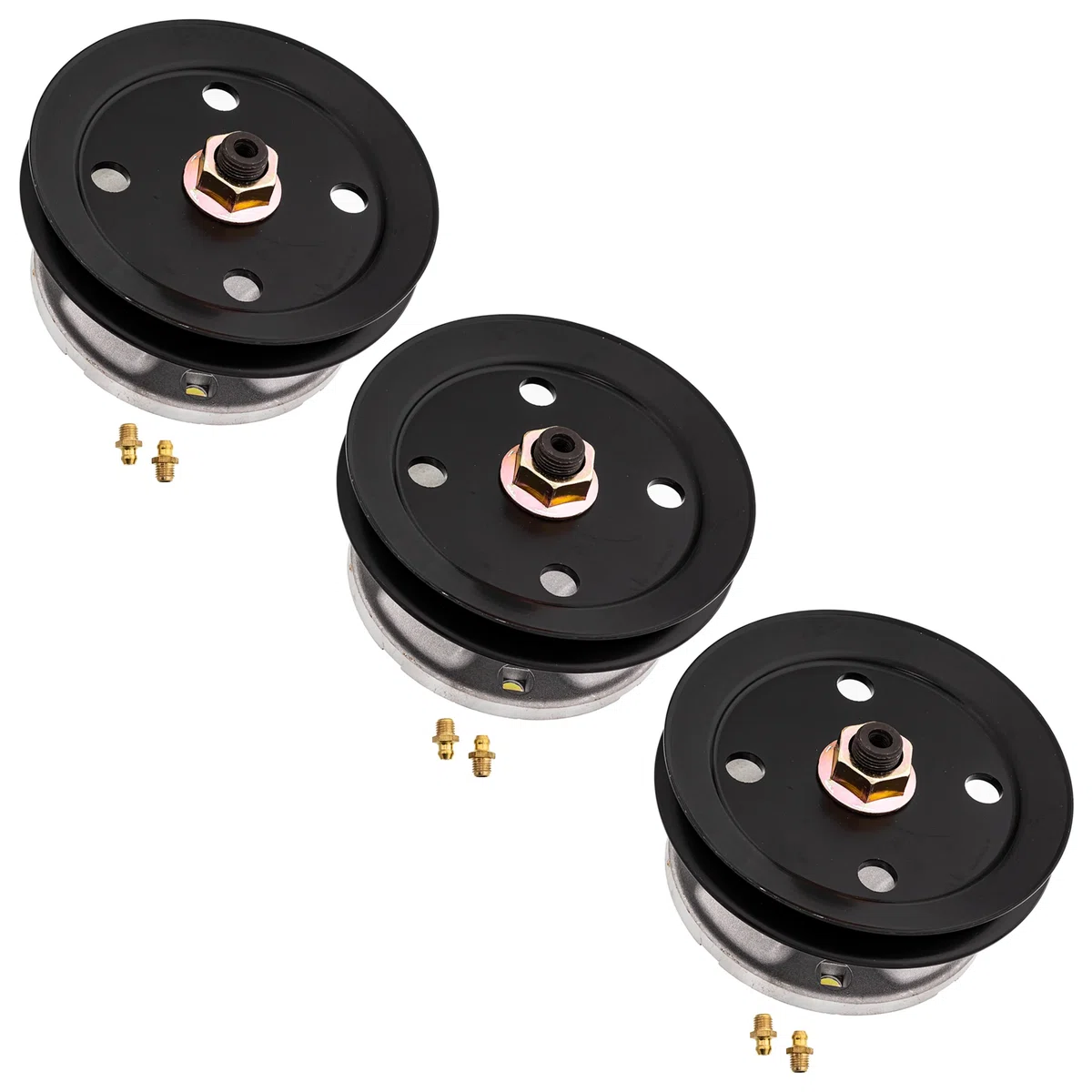 Deck Spindle Set For John Deere Sabre Scotts AM121342 AM121229 AM115528 82-333 AM124598 | 3-PACK