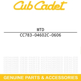 MTD 783-04602C-0606 Belt Cover