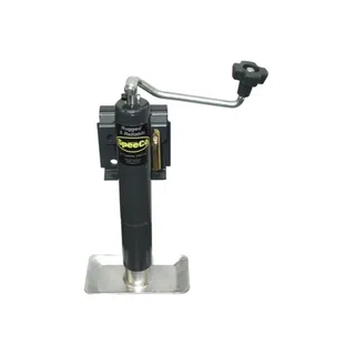 SpeeCo 2000 lb Flange (Weld) Mount Top Wind Jack with 10" Lift Height S10030100