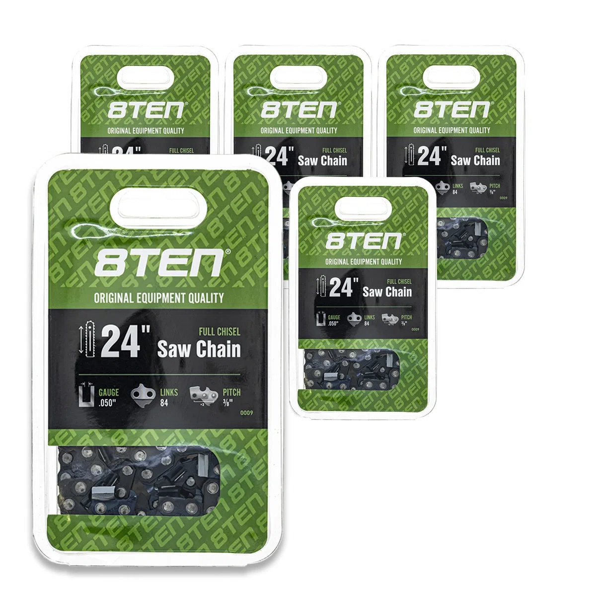 Chainsaw Chain 24 Inch .050 3/8 84DL For Husqvarna Stihl Jonsered 501842584 72LPX84CQ 591119484 | 5-PACK