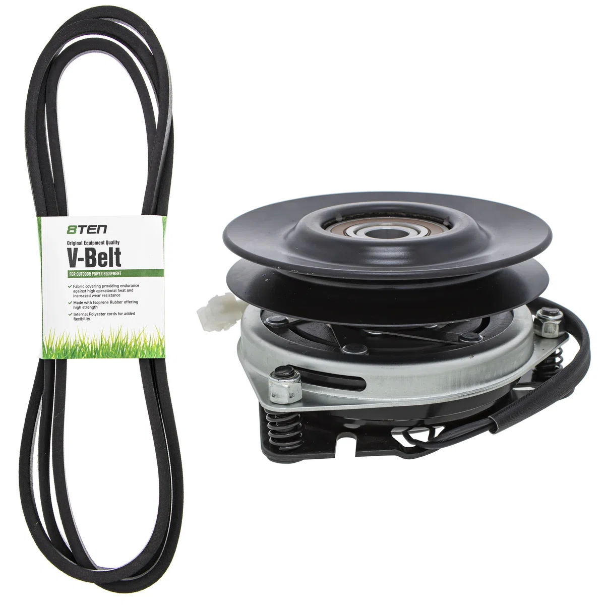 Electric PTO Clutch & Belt Kit For Husqvarna Poulan Pro Jonsered MK1006335