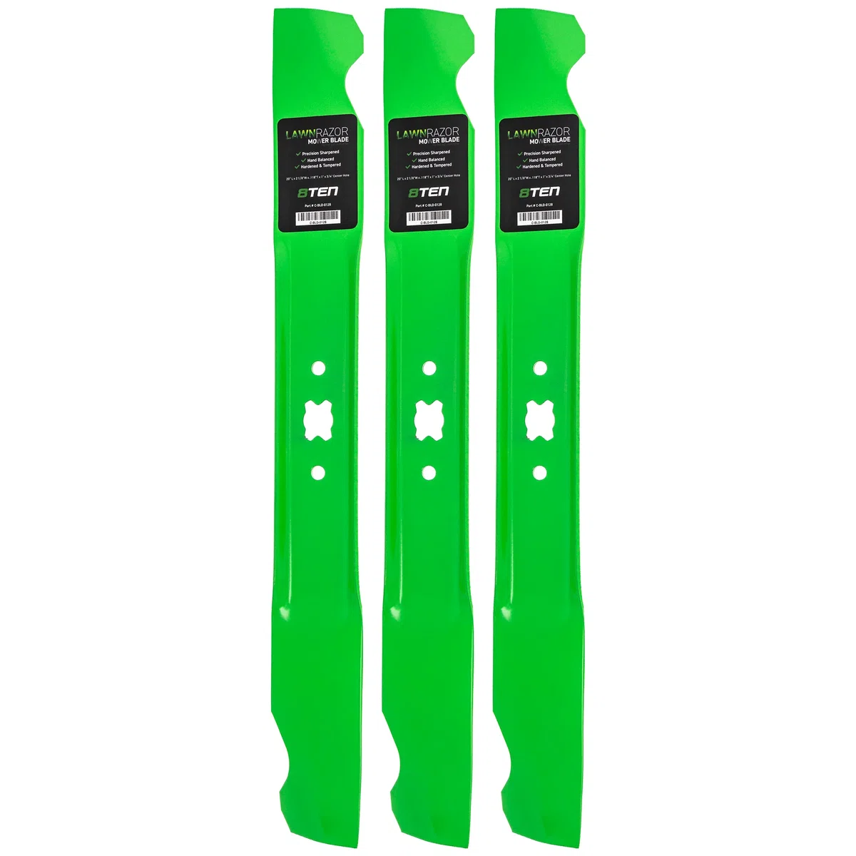 LawnRAZOR High Lift Blade For Yard-Machines ACE MTD 942-0640 742-0640 OEM-742-0640 490-100-M115 | 3-PACK