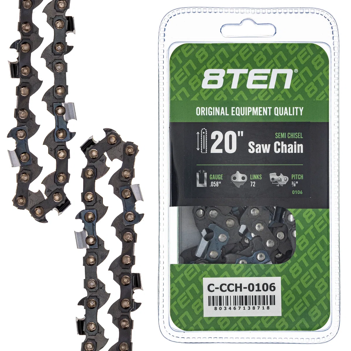 Chainsaw Chain 20 Inch .058 3/8 72DL For Makita Husqvarna 73EXL072G 581626972 591152572 501842872