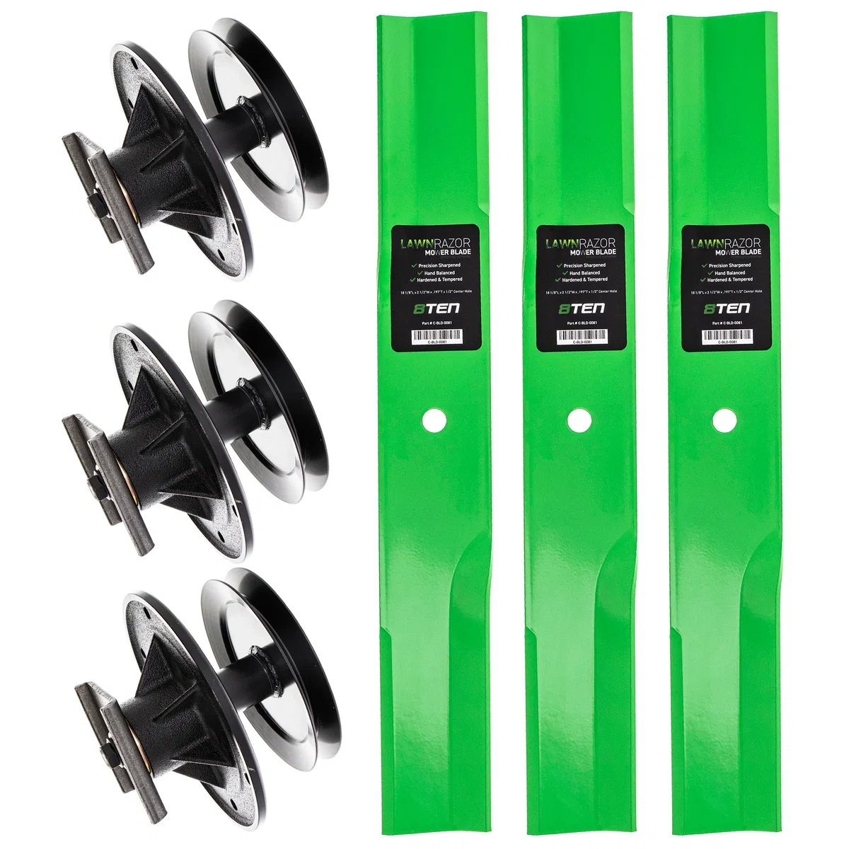 Deck Spindle & Mower Blade Kit For Toro MK1002233