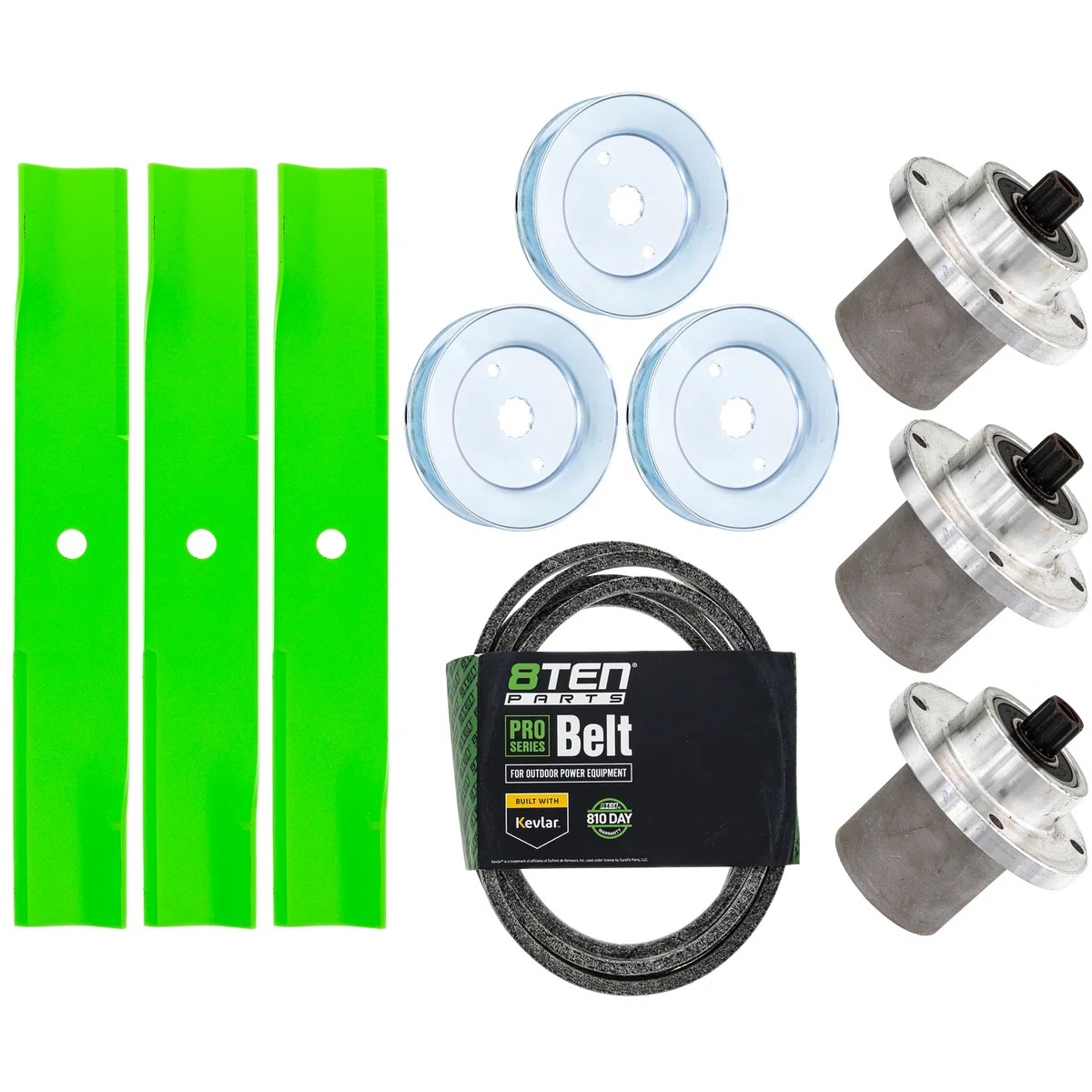 Blade Spindle Belt Kit for Hustler FasTrak RD 48-Inch 601123 783506 604817