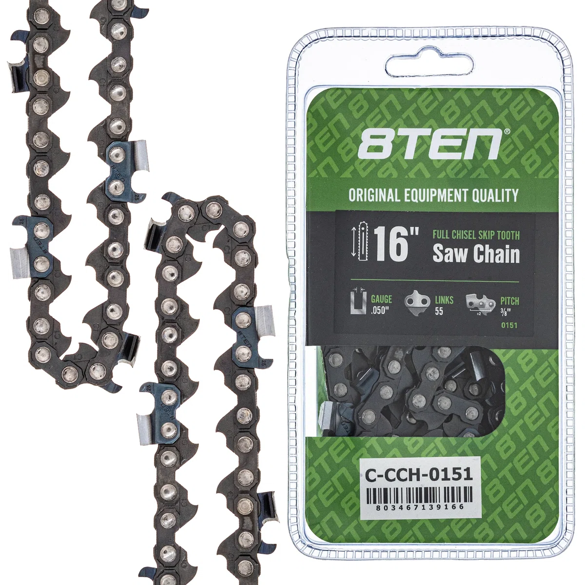Chainsaw Chain 16 Inch .050 3/8 55DL For Stihl Homelite WEN 91VXL055G 91PXL055G 91PX055G 501847055