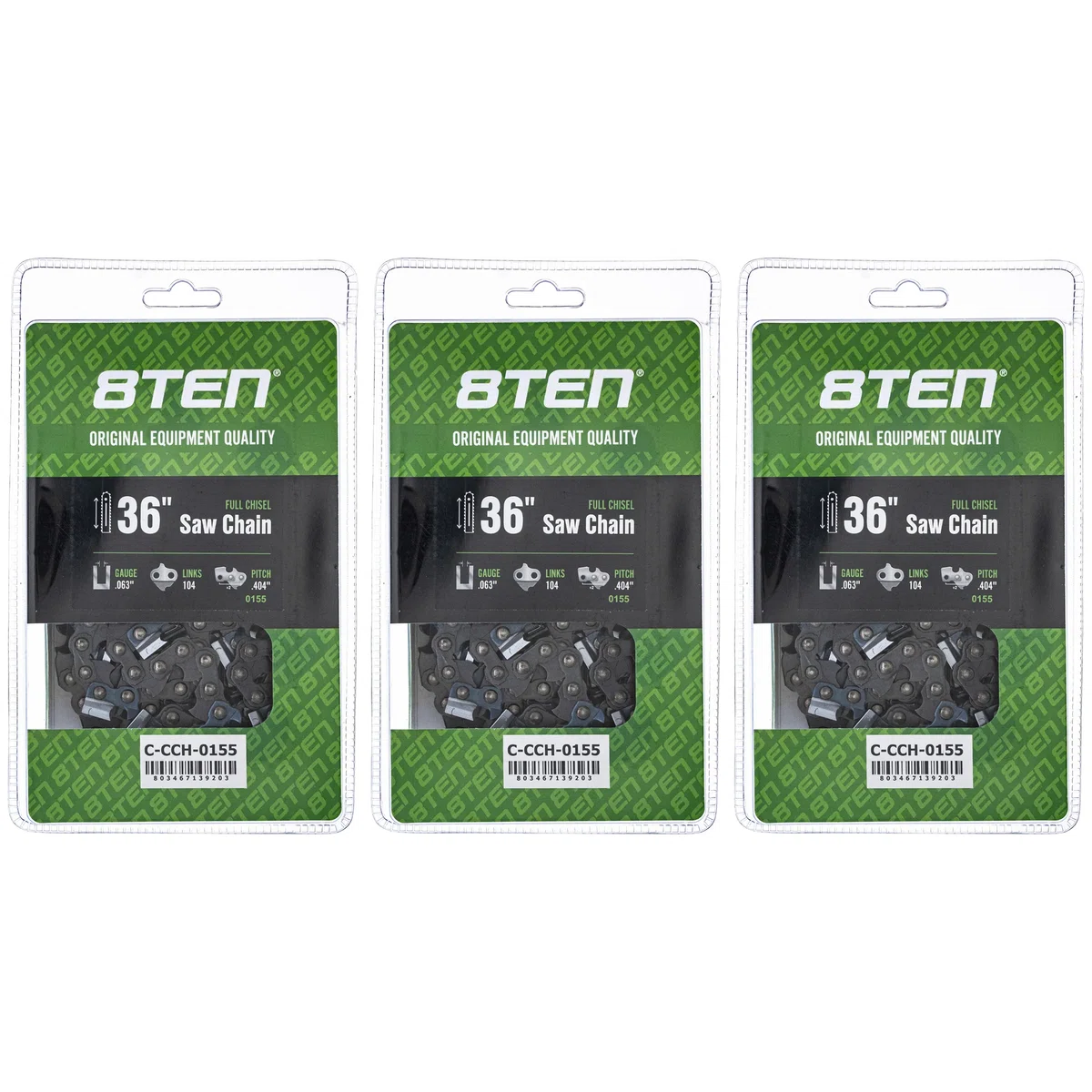Chainsaw Chain 36 Inch .063 .404 104DL For Stihl 46RS104 46RM104 36680050104 27X104G | 3-PACK