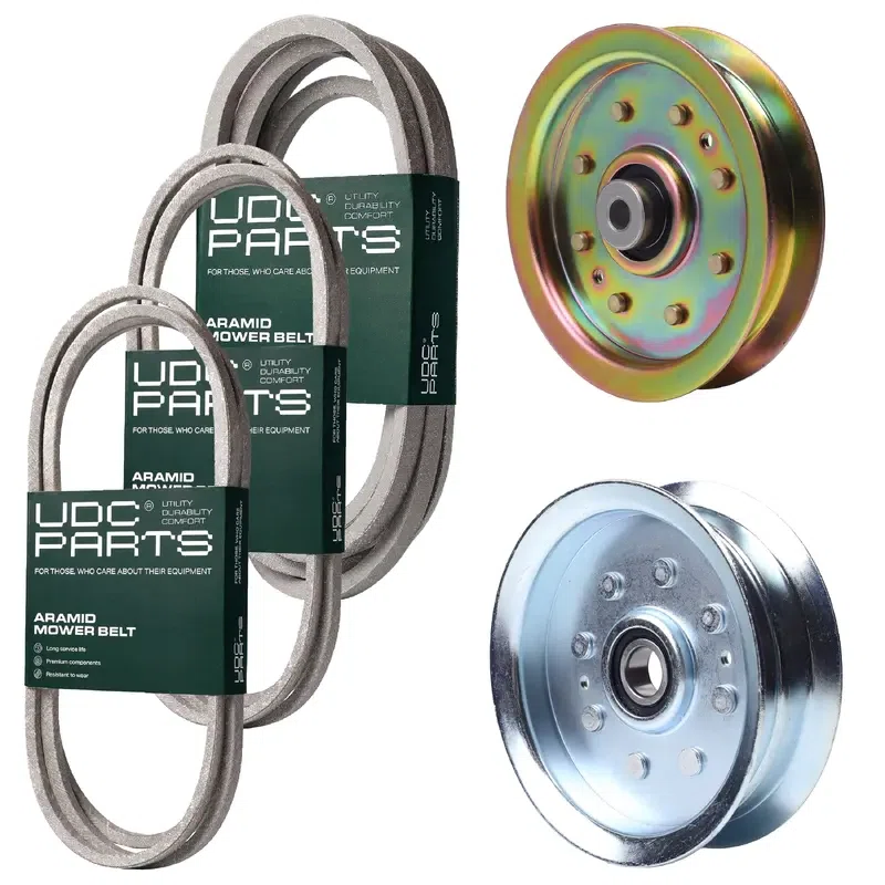 UDC Parts Mower Kit / Belt 754-04033 + Belt 754-04062 + Belt 754-0467 + Pulley 956-04129 + Pulley GY20629 / Fits Yard-Man LT-46