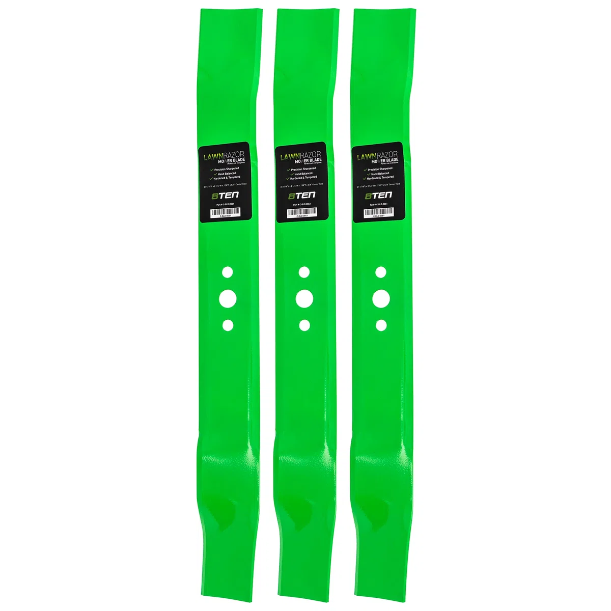 LawnRAZOR Mulching Mower Blade For Husqvarna Poulan Pro Weed Eater 406712 165833 175064 189028 | 3-PACK