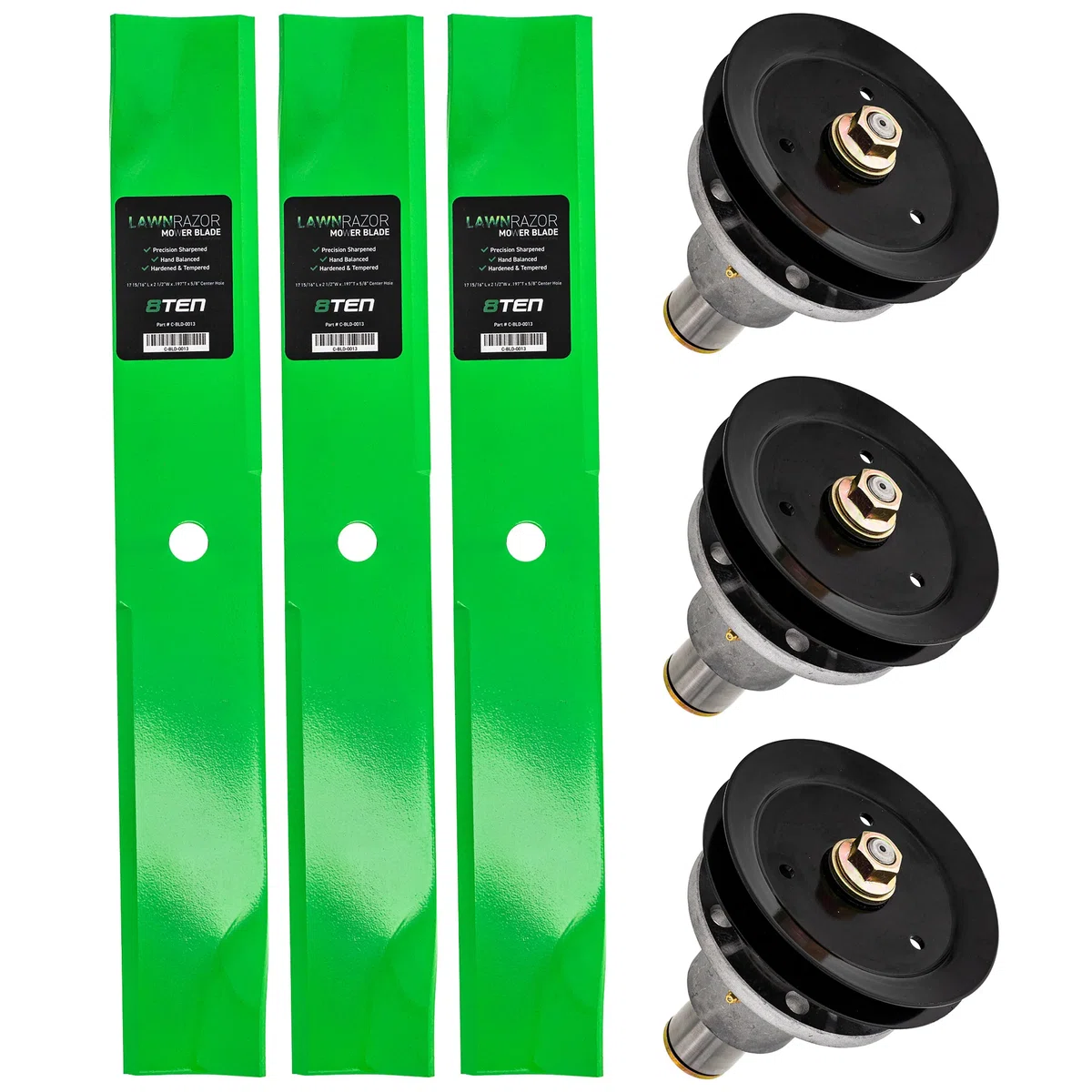 Deck Spindle & Mower Blade Kit For Exmark MK1002095