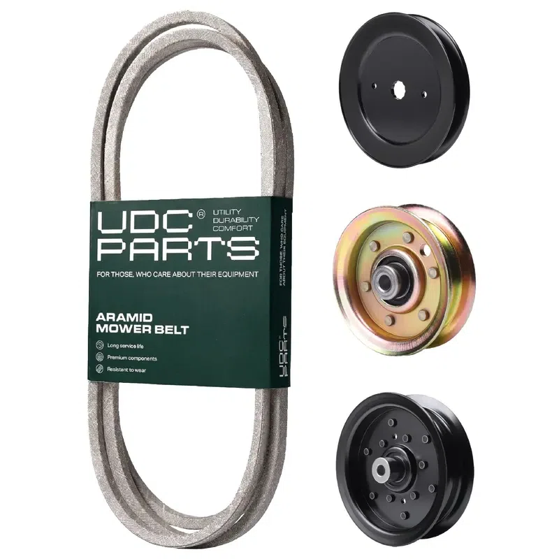 UDC Parts Mower Kit / Belt 144959 + Pulley 129861 + Pulley 532196106 + Pulley 173437 / Fits Husqvarna YTH2042 XP