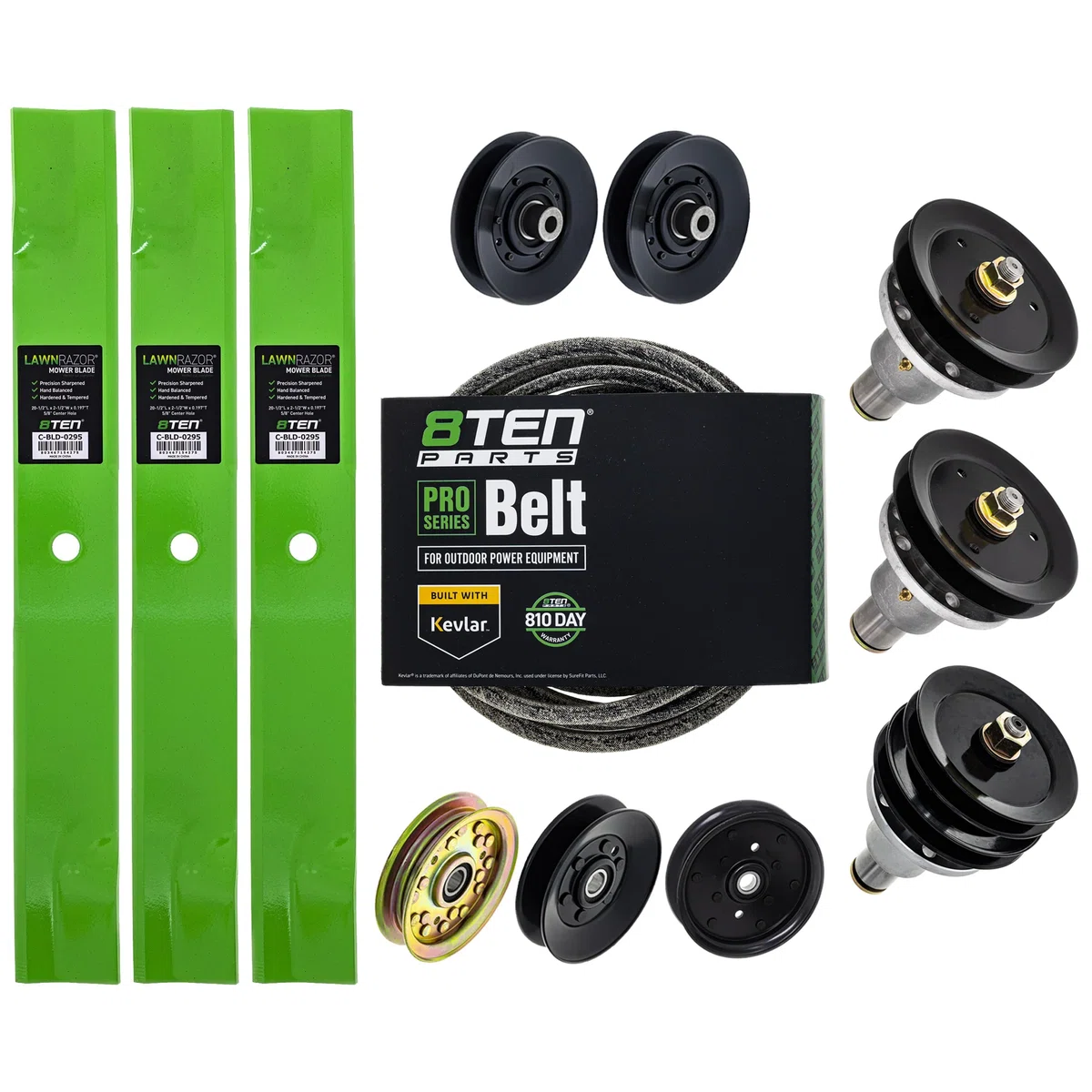 Blade Spindle Belt Idler Kit for Exmark Turf Tracer FMD604 103-8075 60-Inch