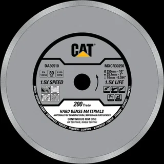Cat 200 Trade Continuous Rim Ceramic / Porcelain Tiles Diamond Blade 10" - 250mm